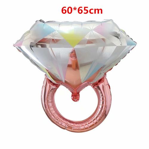 Disney Big Gold Diamond Ring Foil Balloons for Celebrations