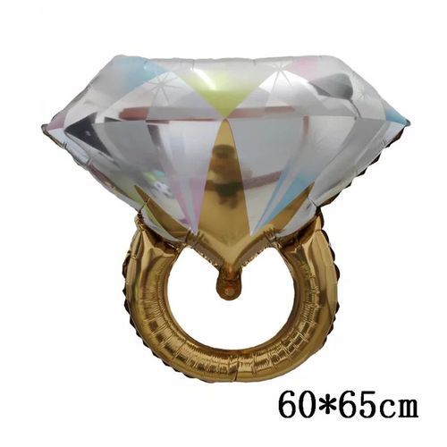 Disney Big Gold Diamond Ring Foil Balloons for Celebrations
