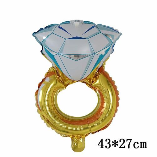 Disney Big Gold Diamond Ring Foil Balloons for Celebrations