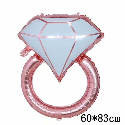 Disney Big Gold Diamond Ring Foil Balloons for Celebrations
