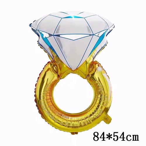Disney Big Gold Diamond Ring Foil Balloons for Celebrations
