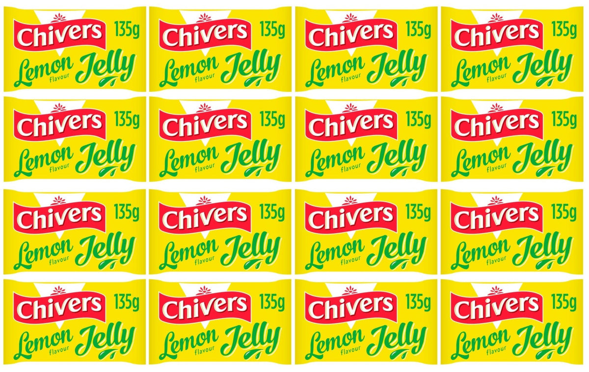 12 x Chivers Lemon Flavour Jelly 135G