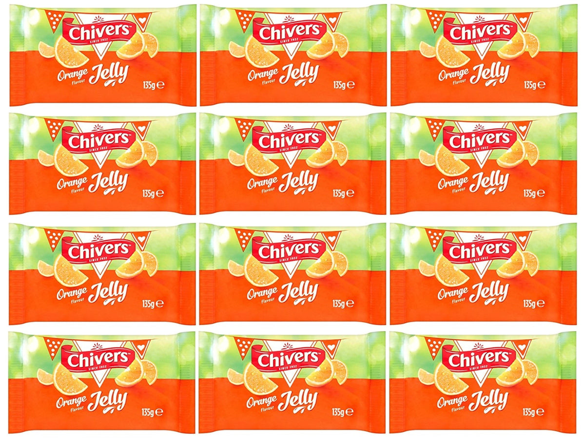 12 x Chivers Orange Flavour Jelly 135G