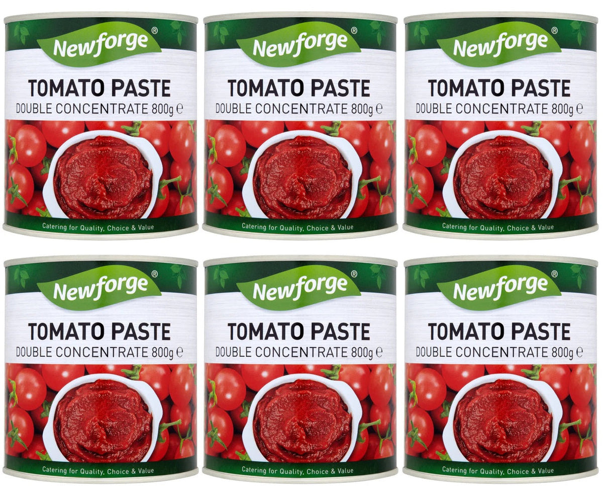 6 x Newforge Tomato Paste Double Concentrate 800G
