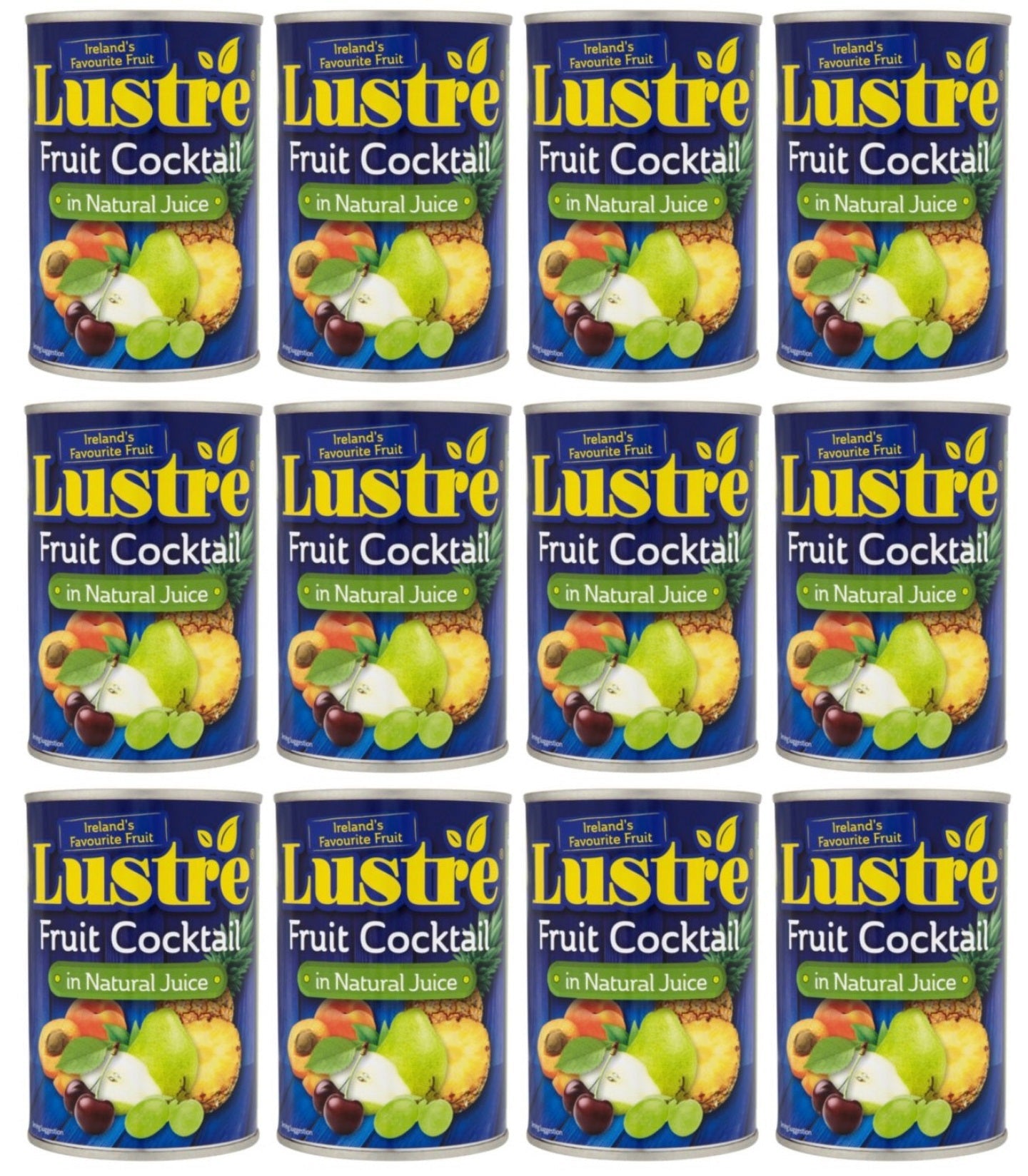 12 x Lustre Fruchtcocktail in natürlichem Saft 410g
