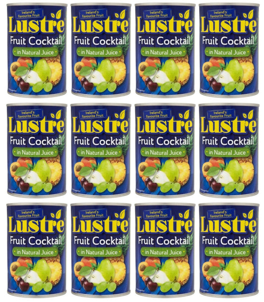 Lustre Fruit Cocktail in Natural Juice 410g – Case of 12 Cans