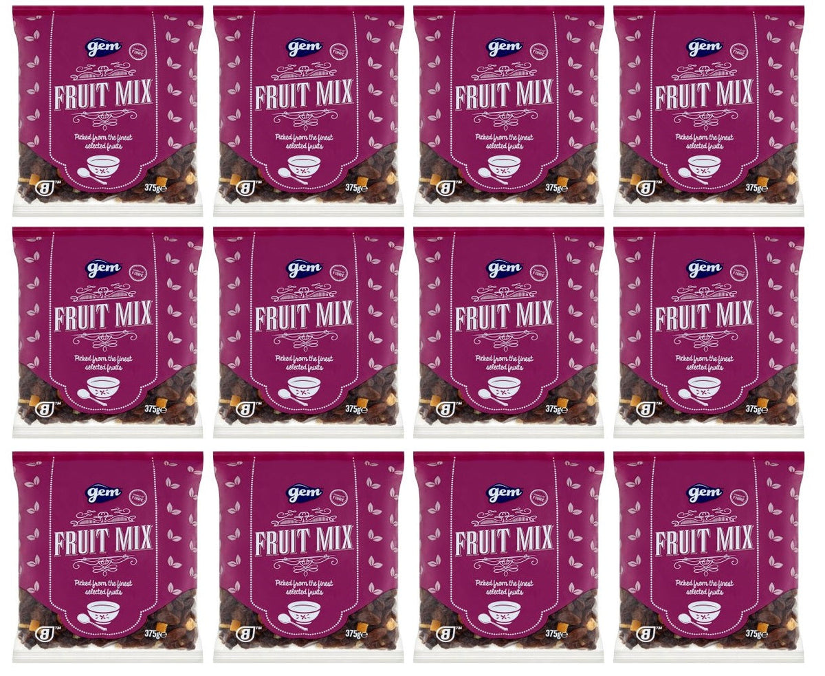 12 x Gem Fruit Mix 375G