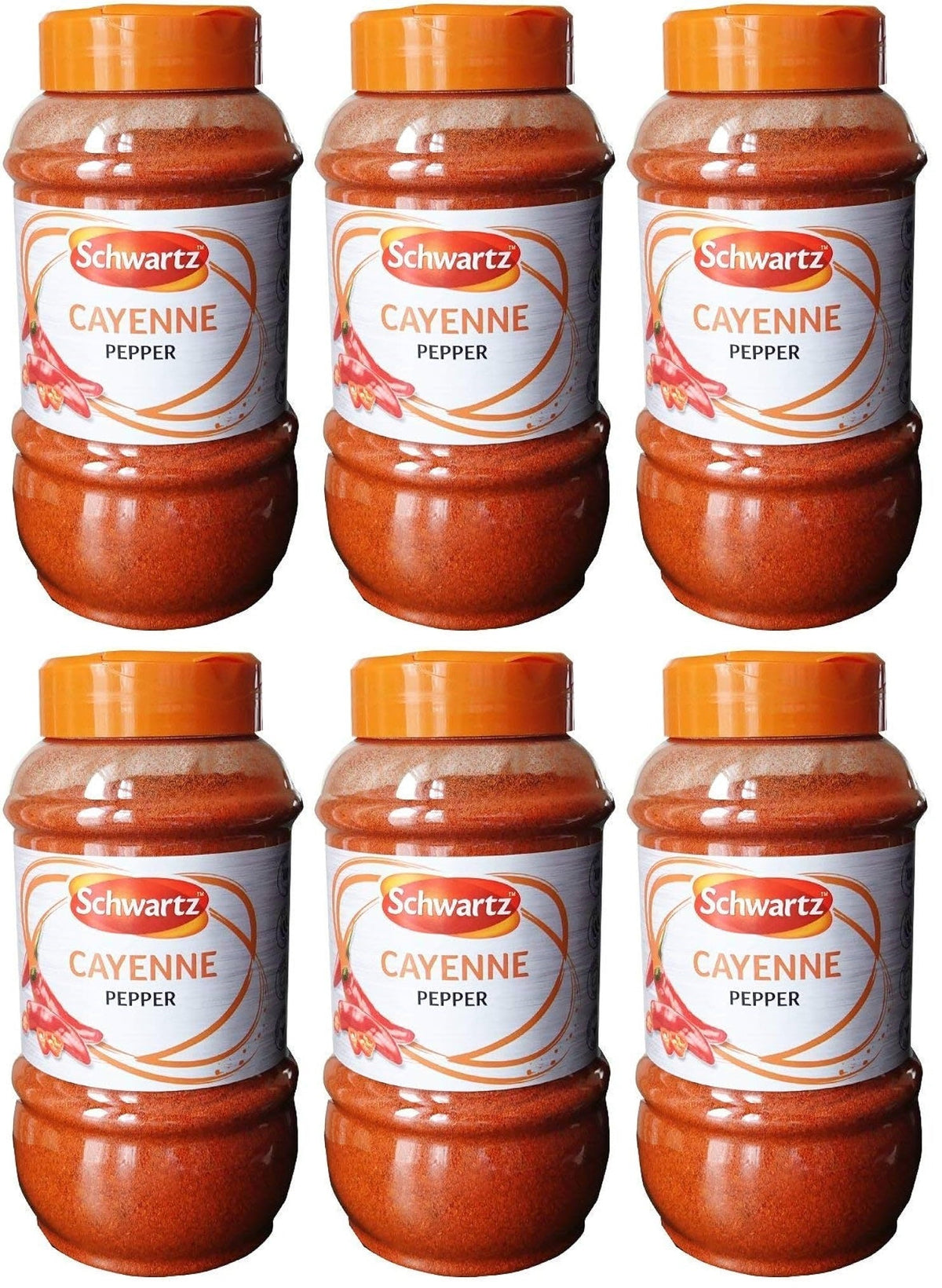 6 x Schwartz Cayenne Pepper 390G