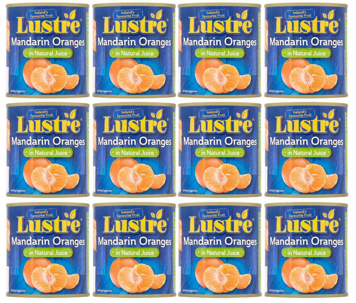 12 x Lustre Mandarin Oranges In Natural Juice 300G