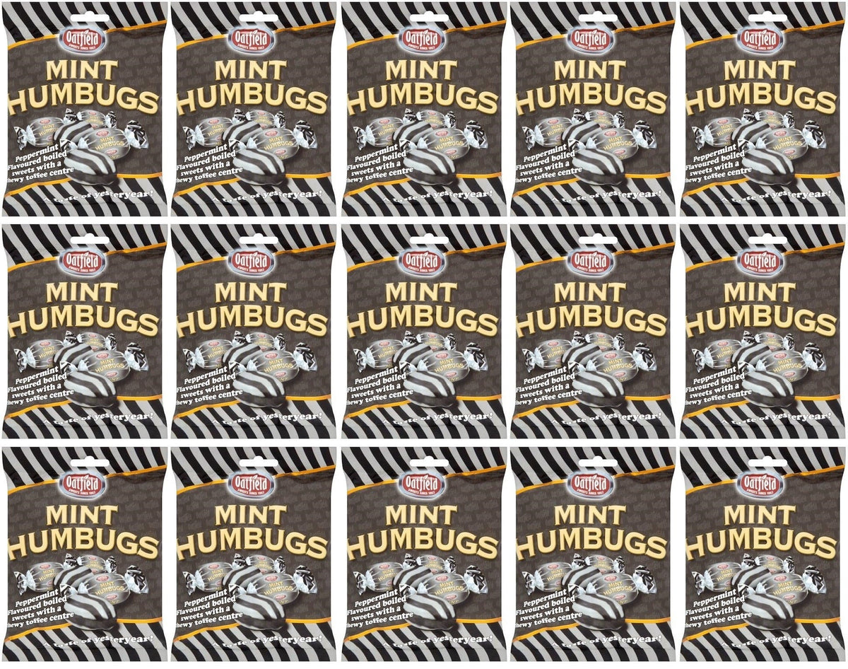 15 x Oatfield Mint Humbugs 150G