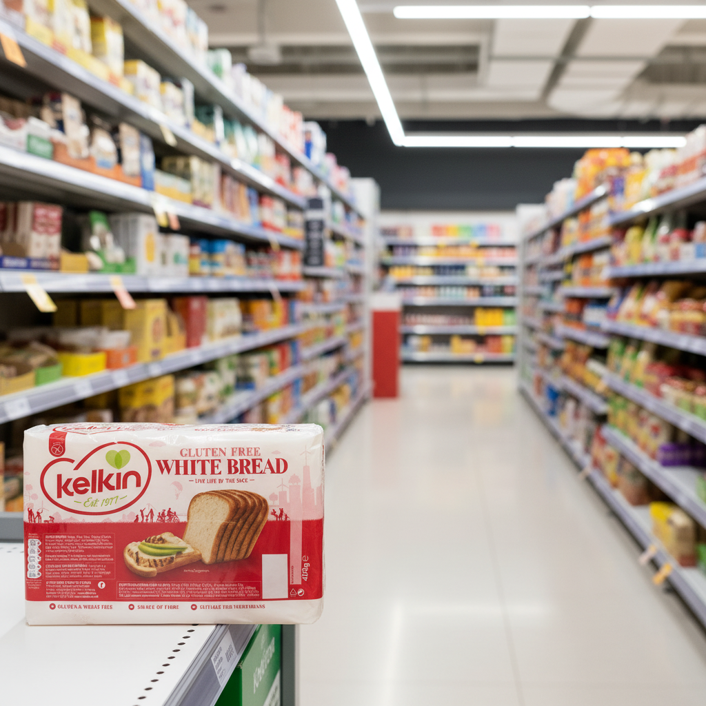 6 x Kelkin Glutenfreies Weißbrot 400g
