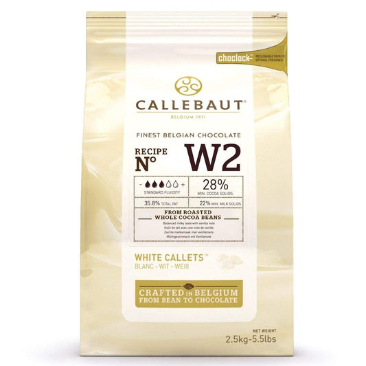 Chocolate belga blanco Callets Callebaut Finest 2,5 kg