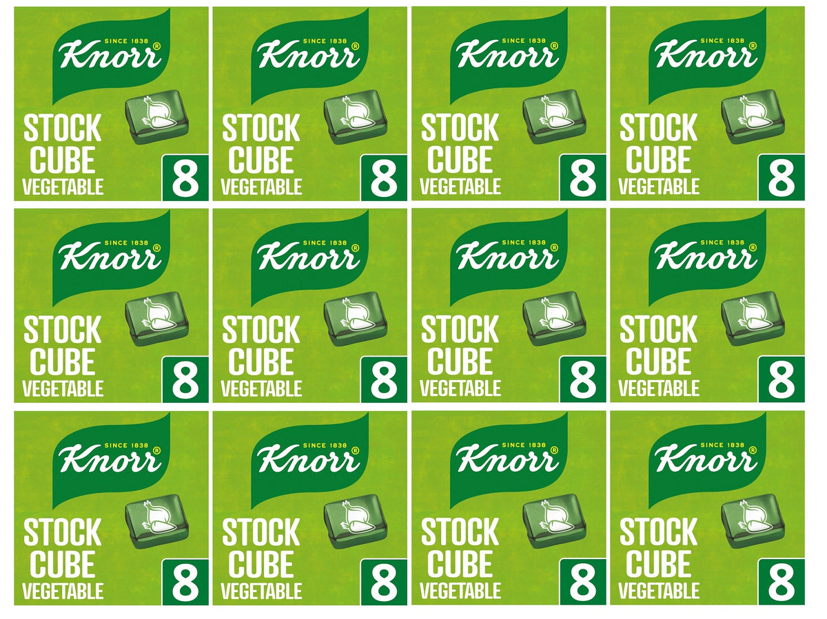 12 x Knorr  Stock Cubes Vegetable 8X 10 G