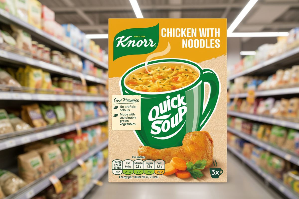 12 x Knorr Trockensuppenmischung Hühnchen mit Nudeln 36 G 3 Portionen