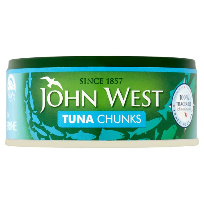 12 x John West Thunfischstücke in Salzlake 400g