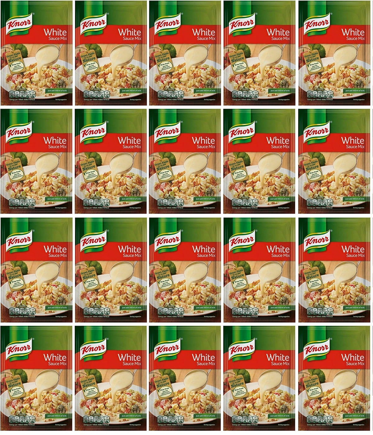 20 x Knorr White Sauce Mix 25G