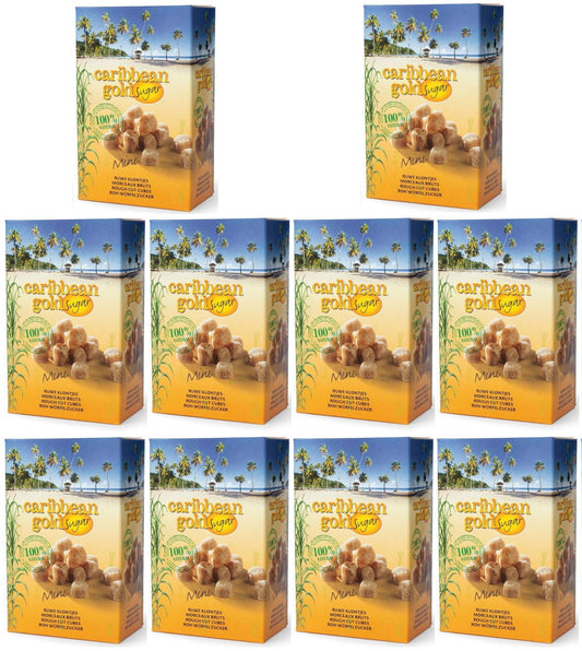 10 x Karibischer Goldbrauner Zucker