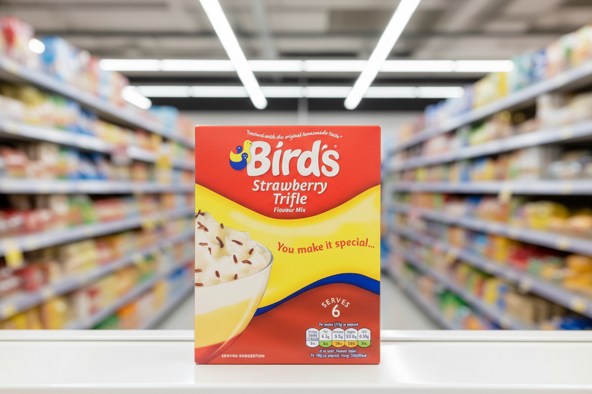 10 x Kit para Trifle de Fresa Bird's 141 g