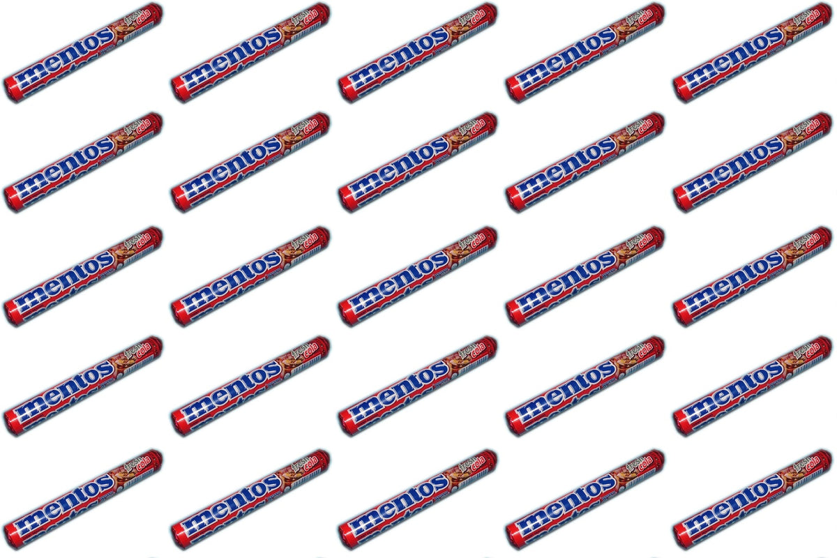25 x Mentos Cola Chewy Dragees Rolls