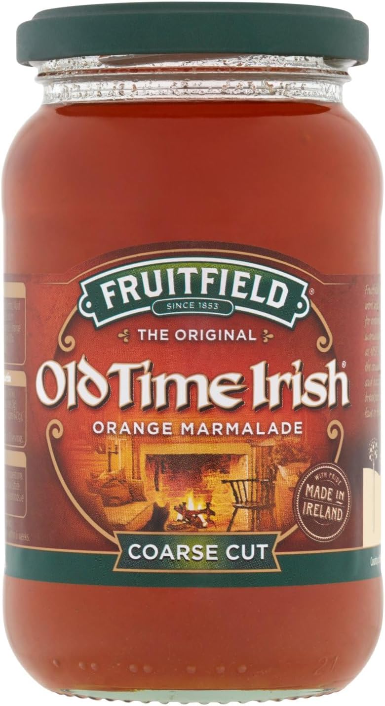 12 x Mermelada de Naranja Sin Pelar de Estilo Antiguo Irlandés Fruitfield 454G