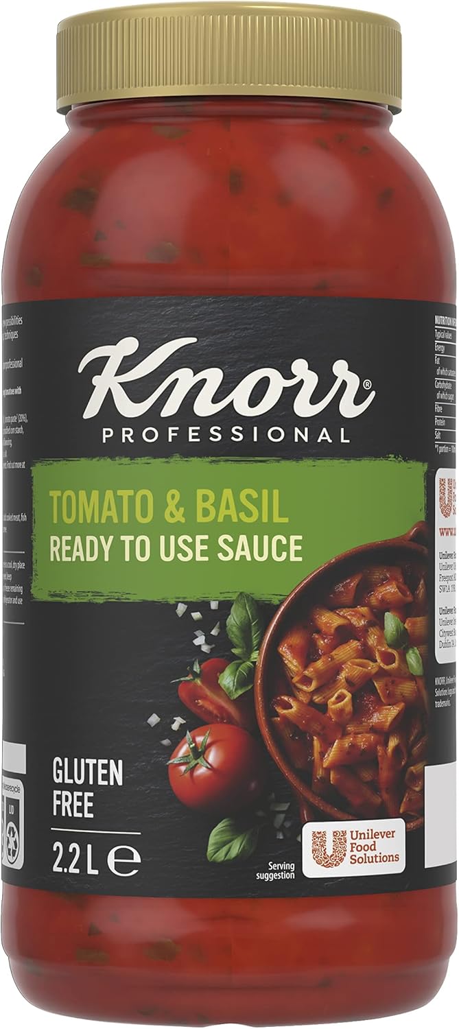 2 x Salsa Concentrada de Tomate y Albahaca Knorr Professional 1.1 L