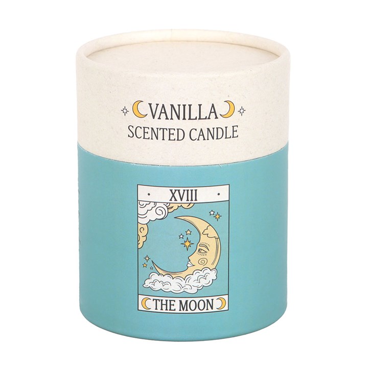 The Moon Vintage Tarot Vanilla Candle