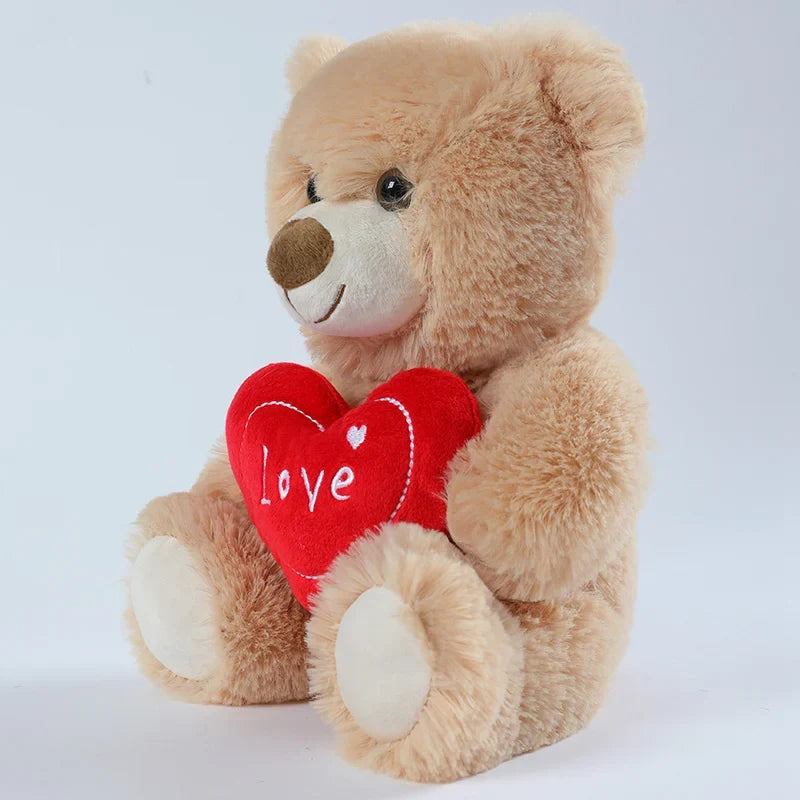 30cm Valentine’s Day Plush Toy, Cute Love Dog & Bear Soft Stuffed Animal Gift Teddy