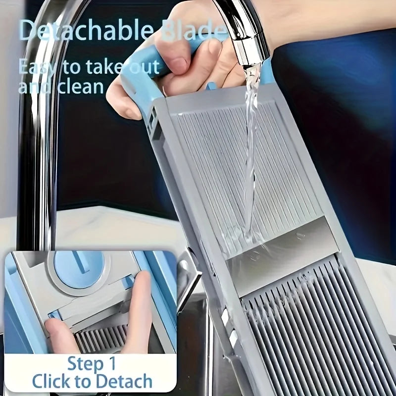 Vegetable Slicer Adjustable Veg Chopper with 4 Cutting Modes Kitchen Tool Dicer