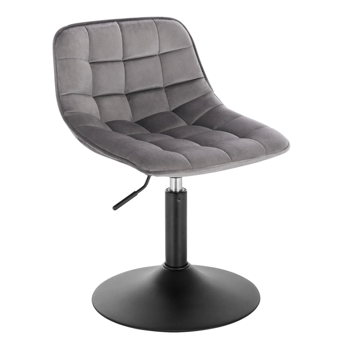 Velvet/Chenille Bar Stool - Soft Swivel Height Adjustable Kitchen Chair Backrest