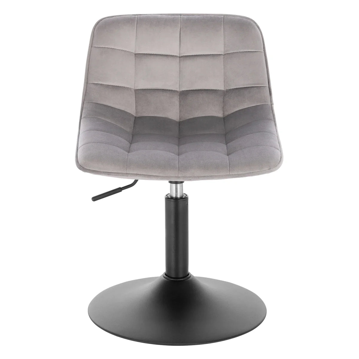 Velvet/Chenille Bar Stool - Soft Swivel Height Adjustable Kitchen Chair Backrest