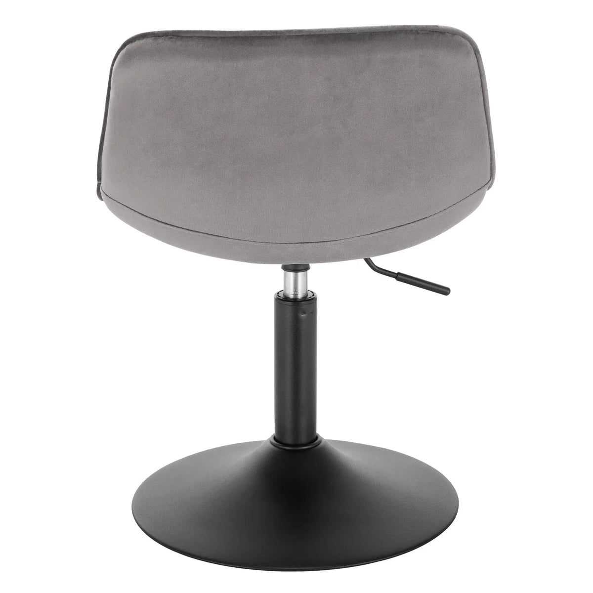 Velvet/Chenille Bar Stool - Soft Swivel Height Adjustable Kitchen Chair Backrest
