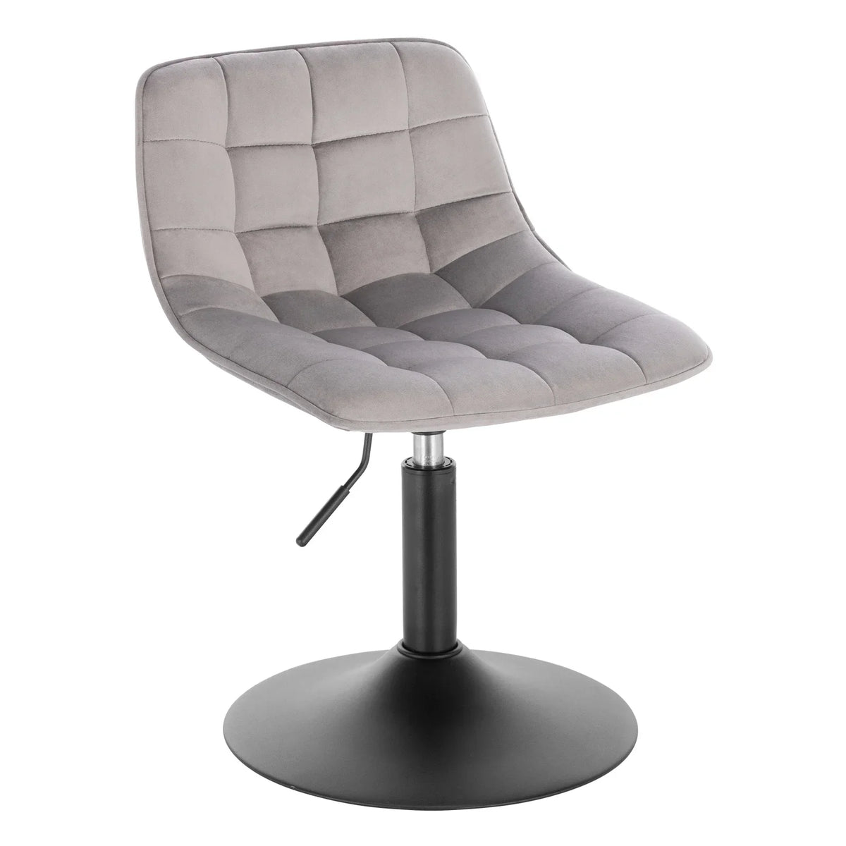 Velvet/Chenille Bar Stool - Soft Swivel Height Adjustable Kitchen Chair Backrest