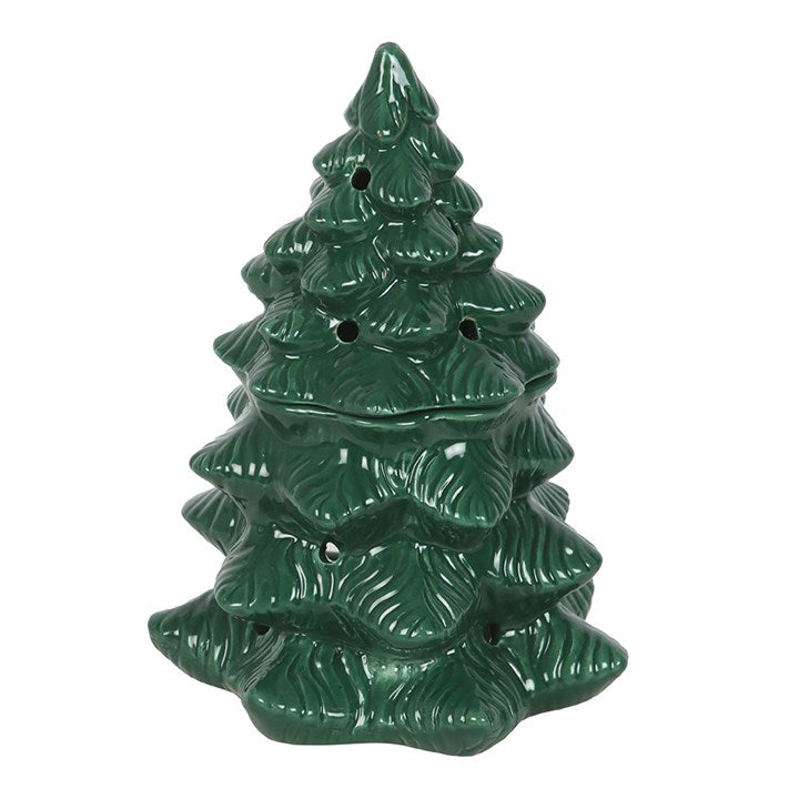 Green Fir Tree Oil Burner and Wax Warmer