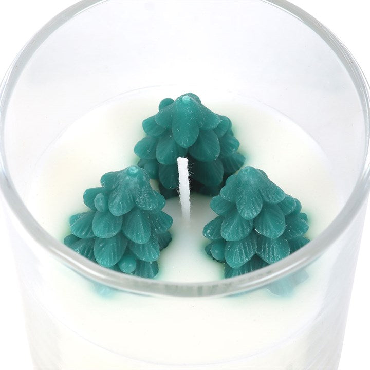 Winter Wonderland Candle with Tree Scene