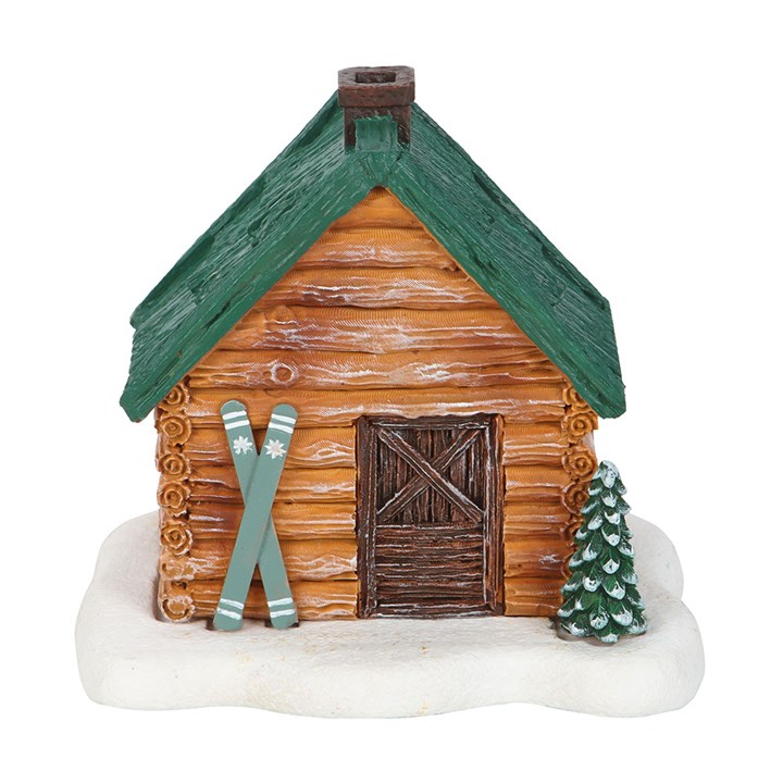 Cabin Ski Chalet Incense Cone Holder