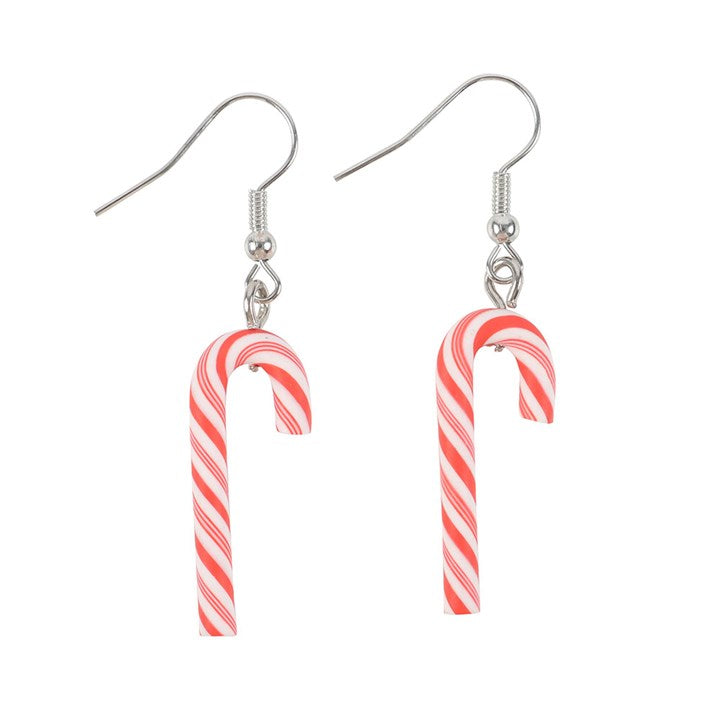 Candy Cane Dangle Earrings