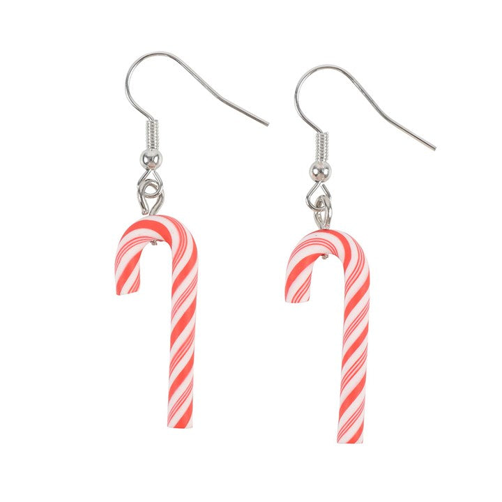 Candy Cane Dangle Earrings