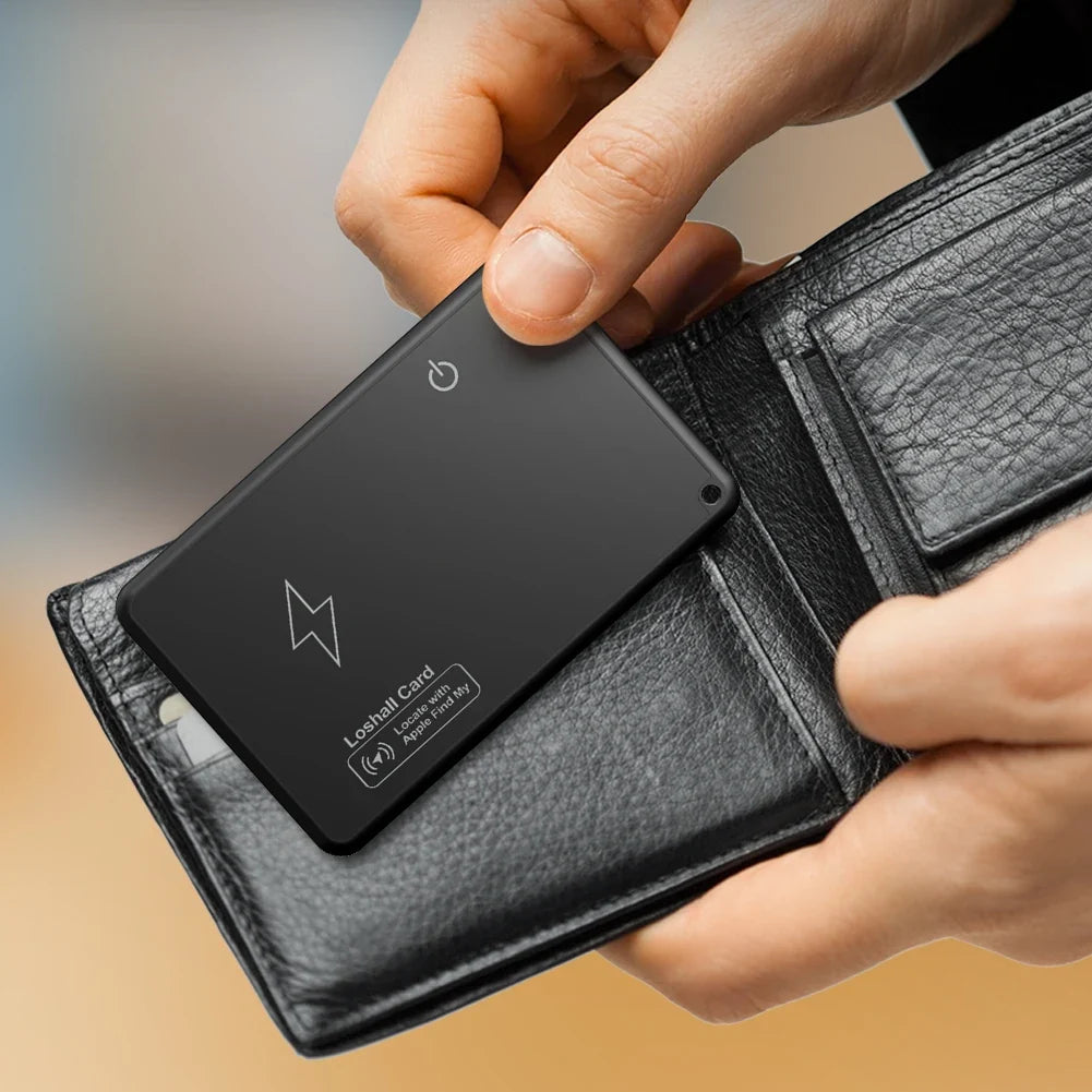 Wallet Tracker Card – Smart Bluetooth GPS Tracking Device Tag Wireless Charging