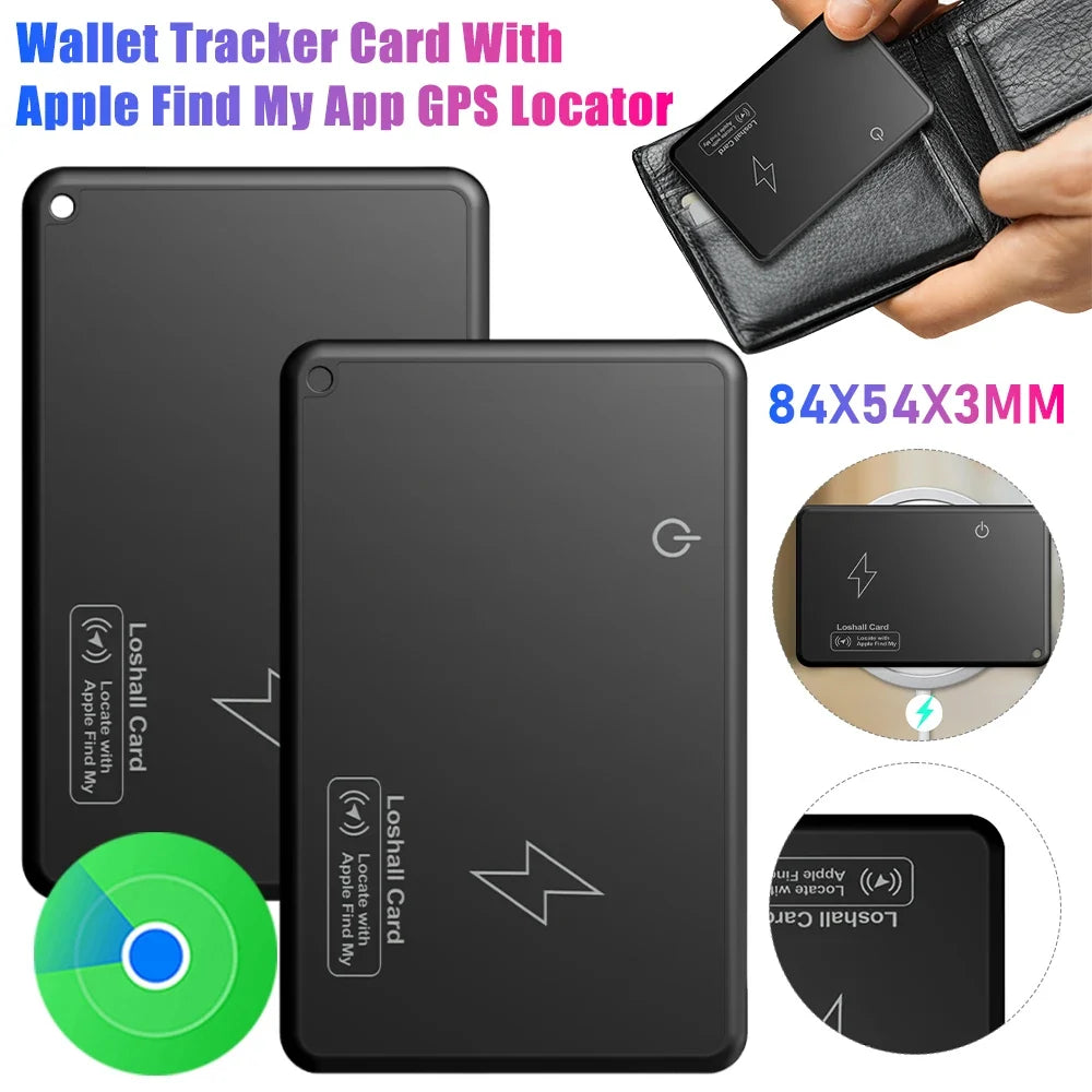 Wallet Tracker Card – Smart Bluetooth GPS Tracking Device Tag Wireless Charging
