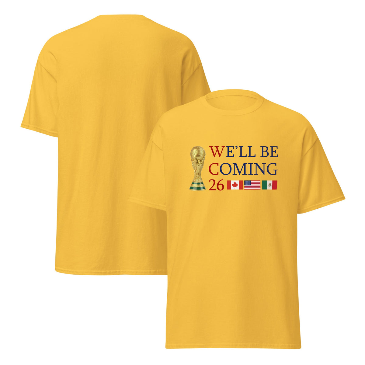 Scotland World Cup Shirt – We’ll Be Coming 2026 Football Unisex Cotton T-Shirt