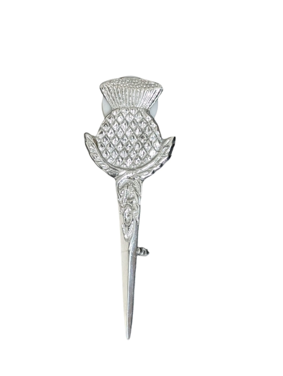 Silver Scottish Thistle Kilt Pin – Premium Celtic Highland Dress Accessory