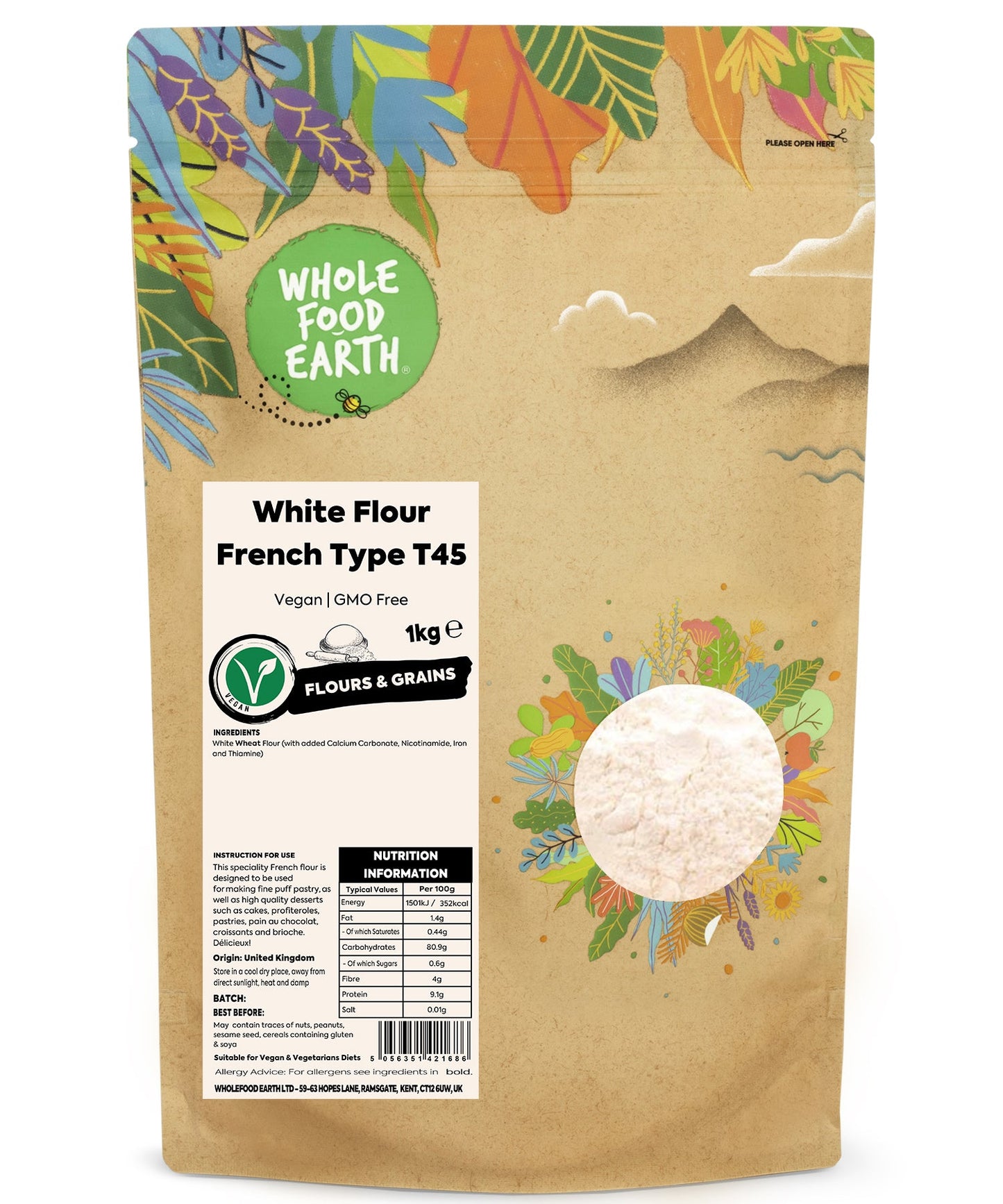 White Flour French Type T45 | Fine Pastry Flour