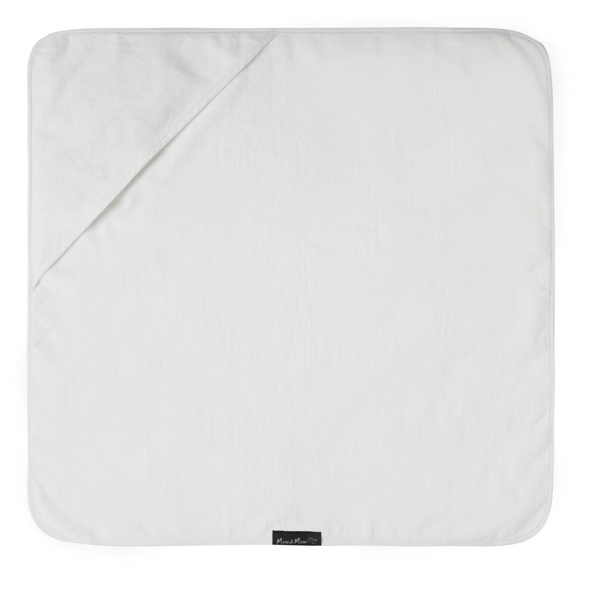 Mum 2 Mum Hooded Towel - White