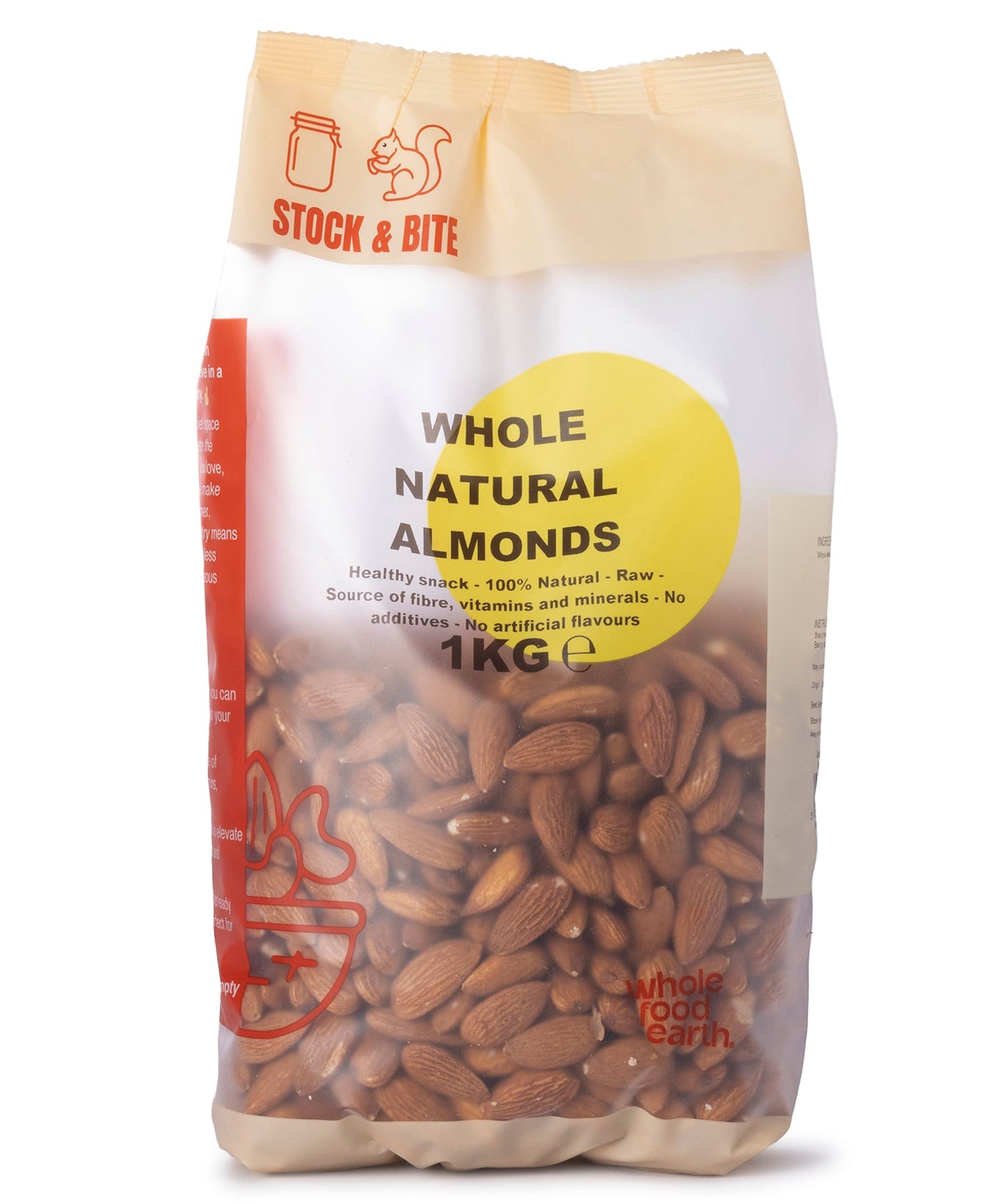 Ganze natürliche Mandeln – Vorrat & Snack – 1kg