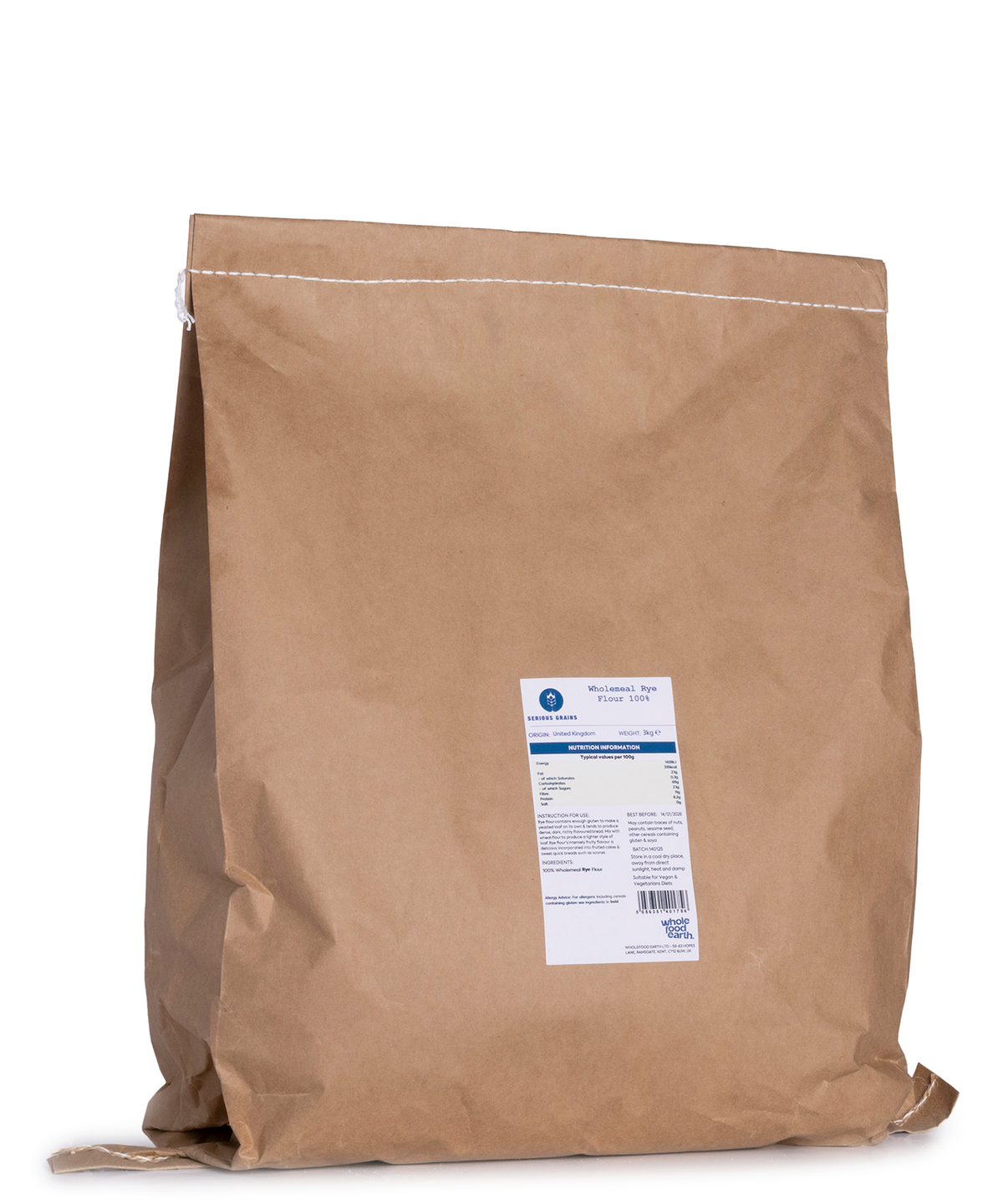 Roggenvollkornmehl (Steinvermahlen) 100% - Serious Grains