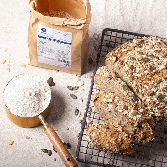 100% Wholemeal Rye Flour Stoneground | Serious Grains by Whole Food Earth