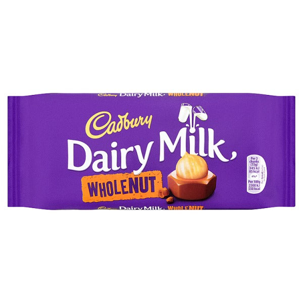 16 x Tableta grande Cadbury Wholenut 120 g