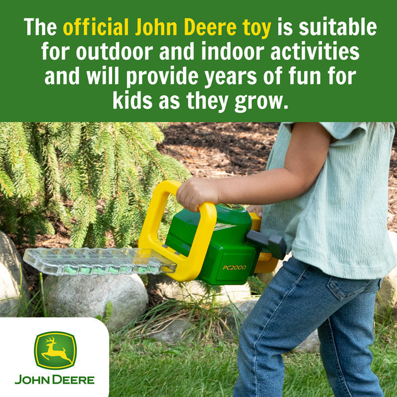 John Deere Power Clipper Toy Hedge Trimmer – Kids Pretend Play Garden Toy 18m+