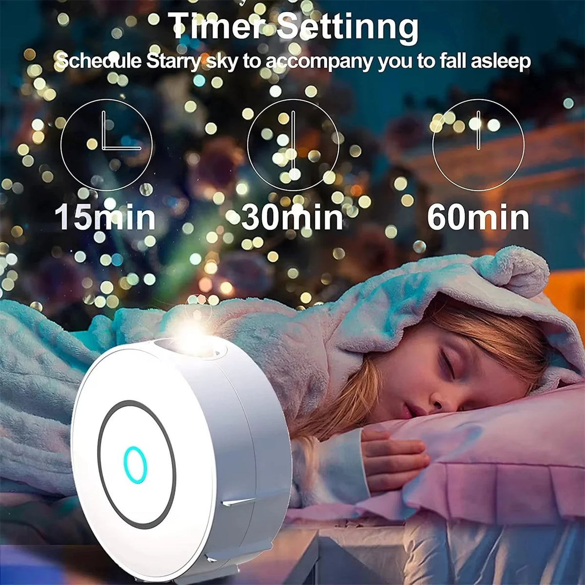 Smart WiFi Night Light Projector - Voice Control & APP Adjustable Galaxy Light
