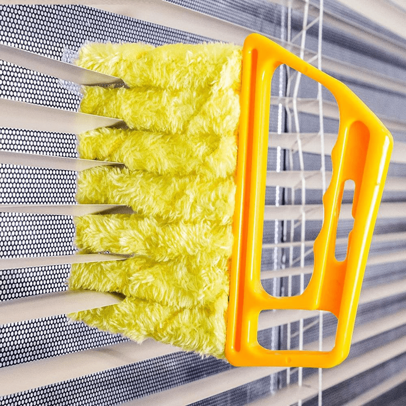 Microfiber Window & Blinds Cleaning Brush - Washable Dust Remover Tool for Windows, Blinds & Vent Cleaning